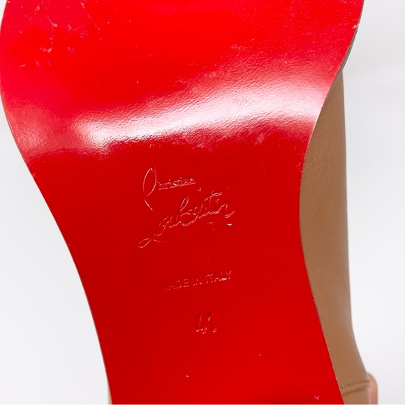 Christian Louboutin Karistrap 70 Ankle Boots (Sz EU 41) Calfskin Leather Cuoio - Picture 16 of 16